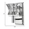 Homeroots 8 x 4.5 x 5 in. Arabella 1-Light Polished Nickel Sconce with Pressed Crystal Shade 398800 - alternate 5